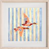 Blue Stripe Peach Mallard Pair