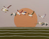 Pelicans Over the Pacific 8x10